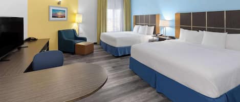 Room, Multiple Beds, Accessible, Non Smoking (Mobility/Hearing, Tub w/ Grab Bars) | Desk, iron/ironing board, free cribs/infant beds, rollaway beds