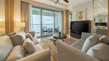 Suite, 2 habitaciones (Residence) | 1 dormitorio, sábanas de algodón egipcio, ropa de cama hipoalergénica