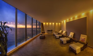 Hot tub, steam room, aromatherapy, Swedish massages, sports massages