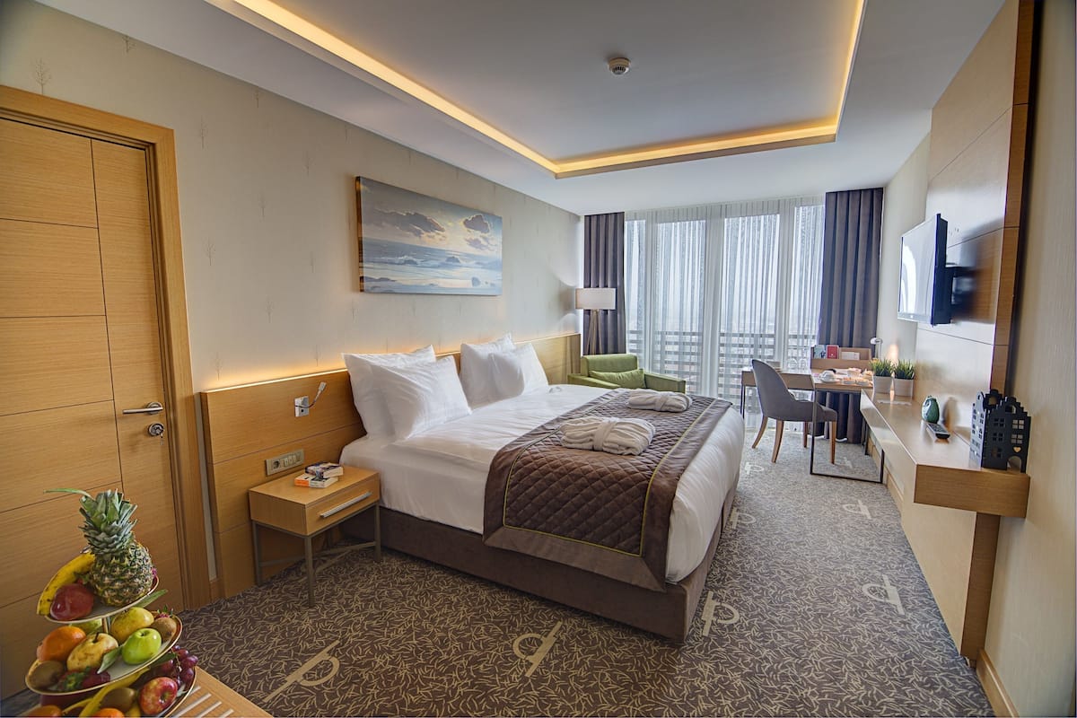 Free minibar, in-room safe, desk, soundproofing