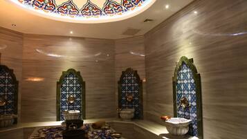 Salas de tratamientos para parejas, baño turco/hammam