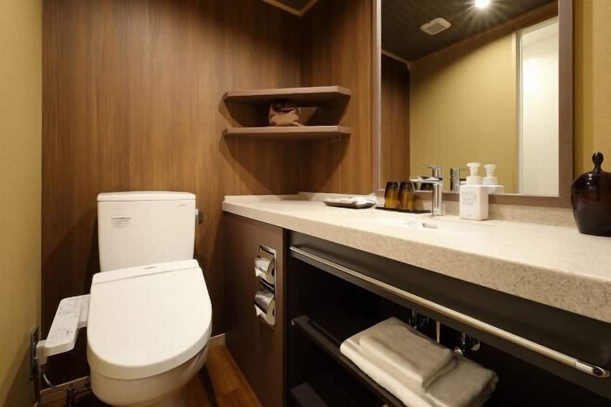 Free toiletries, hair dryer, slippers, bidet