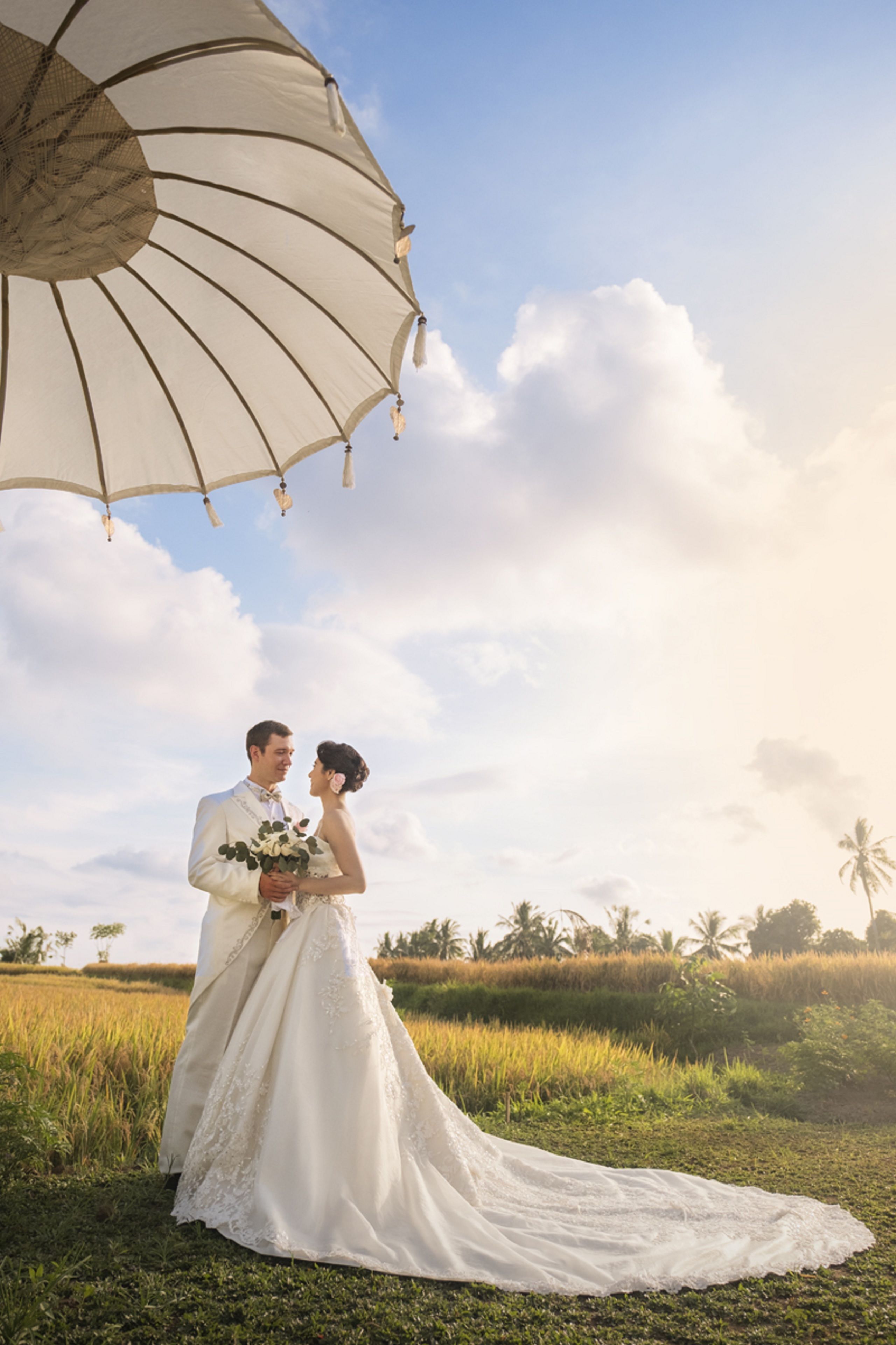 outdoor wedding area