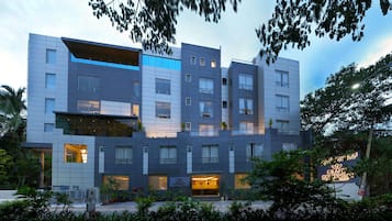 Façana frontal de l'allotjament