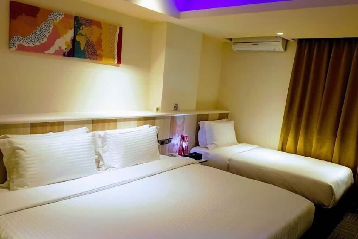 Premium bedding, down duvets, pillow-top beds, free minibar