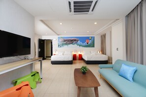 デラックス スイート | 客室ごとに異なる装飾、客室ごとに異なるインテリア、デスク、WiFi (無料)