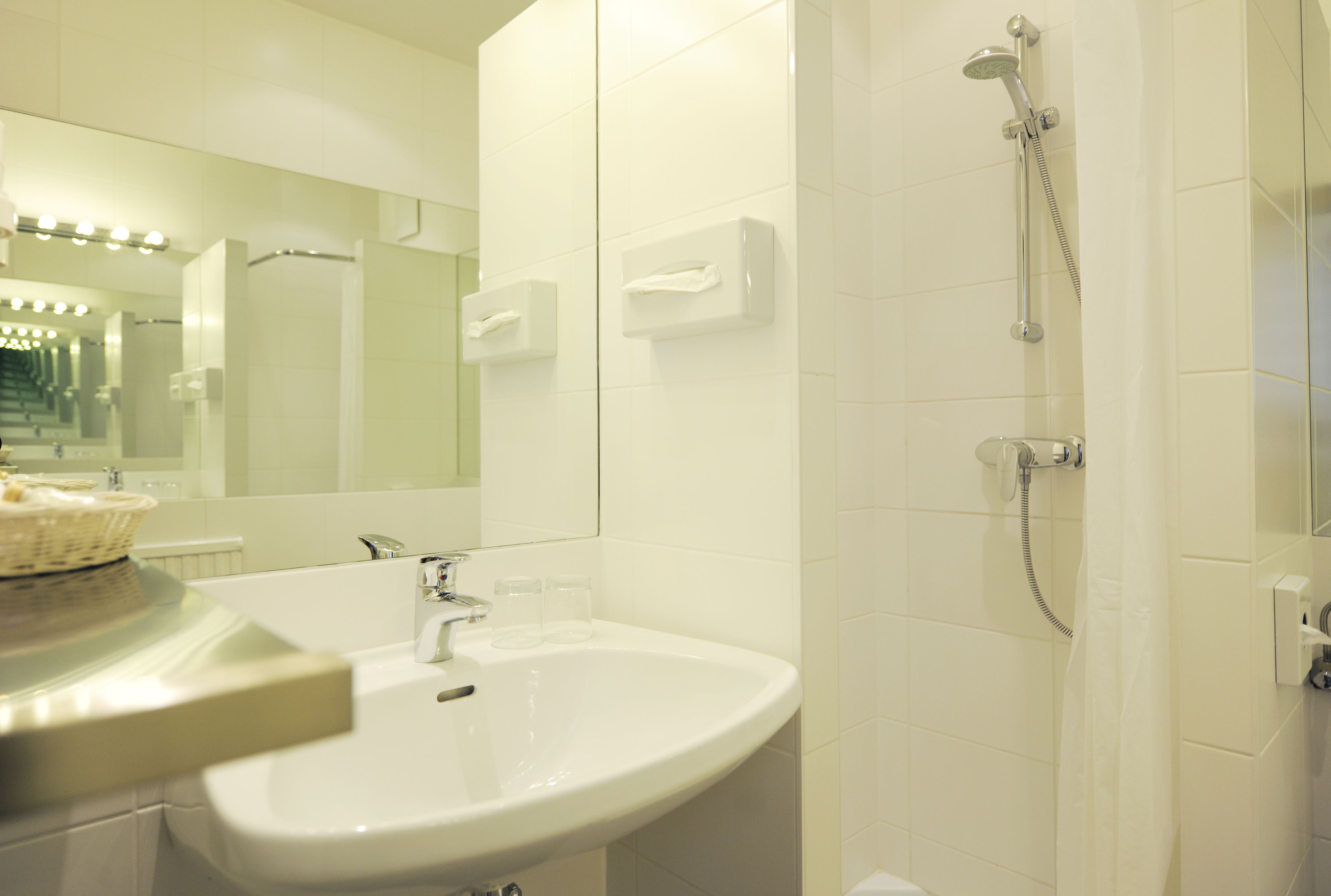 free toiletries, hair dryer, bathrobes, towels