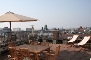 Deluxe Apartment, 3 Bedrooms, 2 Bathrooms | Terrace/patio - Grand-Place Lombard Penthouse (Brussels)