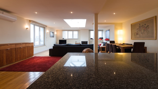 Deluxe Apartment, 3 Bedrooms, 2 Bathrooms | Living area | Flat-screen TV