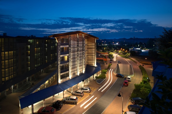 Front of property – evening/night