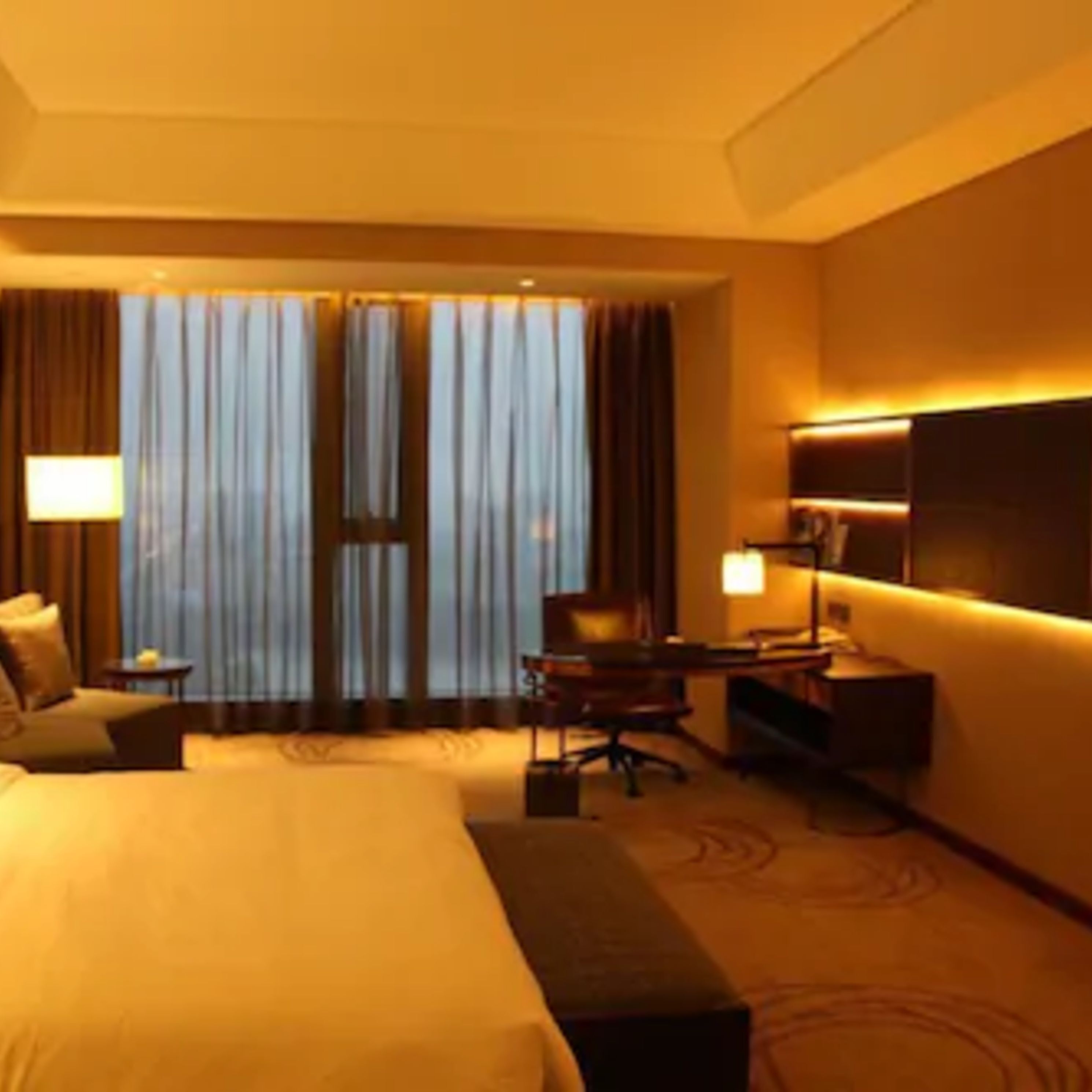 luxury room | in-room safe, desk, blackout curtains, free wifi