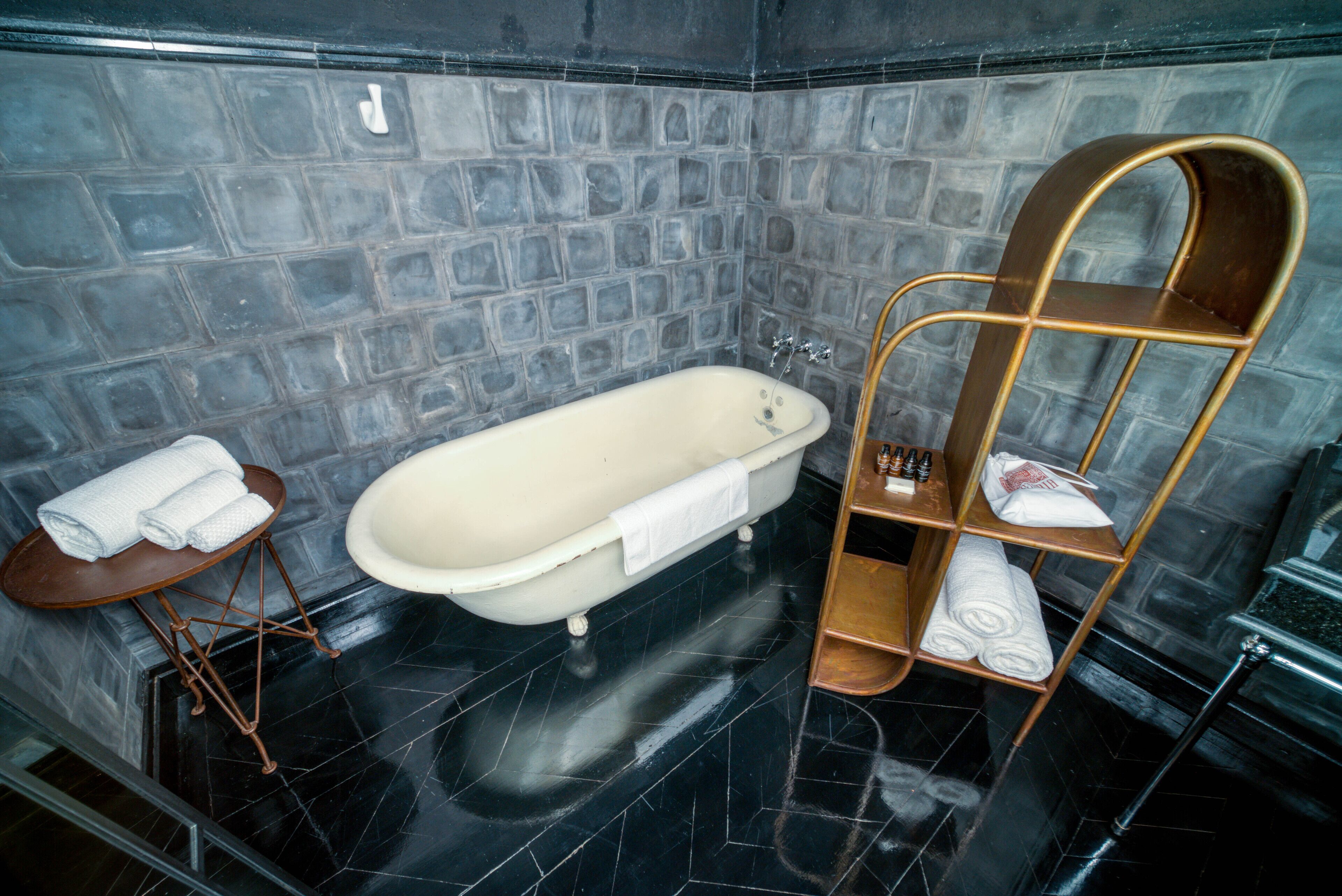 presidential suite | bathroom | free toiletries, hair dryer, bathrobes, slippers