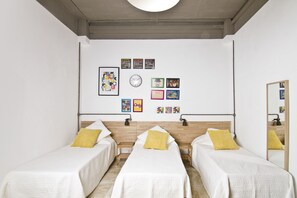 1 bedroom, laptop workspace, blackout drapes, iron/ironing board