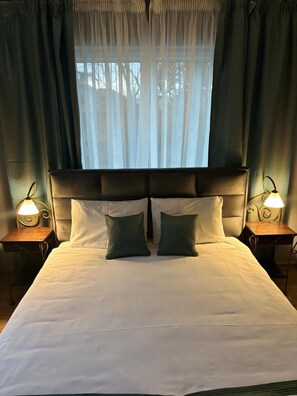1 bedroom, Egyptian cotton sheets, hypo-allergenic bedding