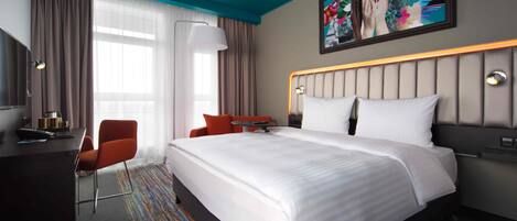 Rom – standard, balkong | Allergitestet sengetøy, safe på rommet og skrivebord