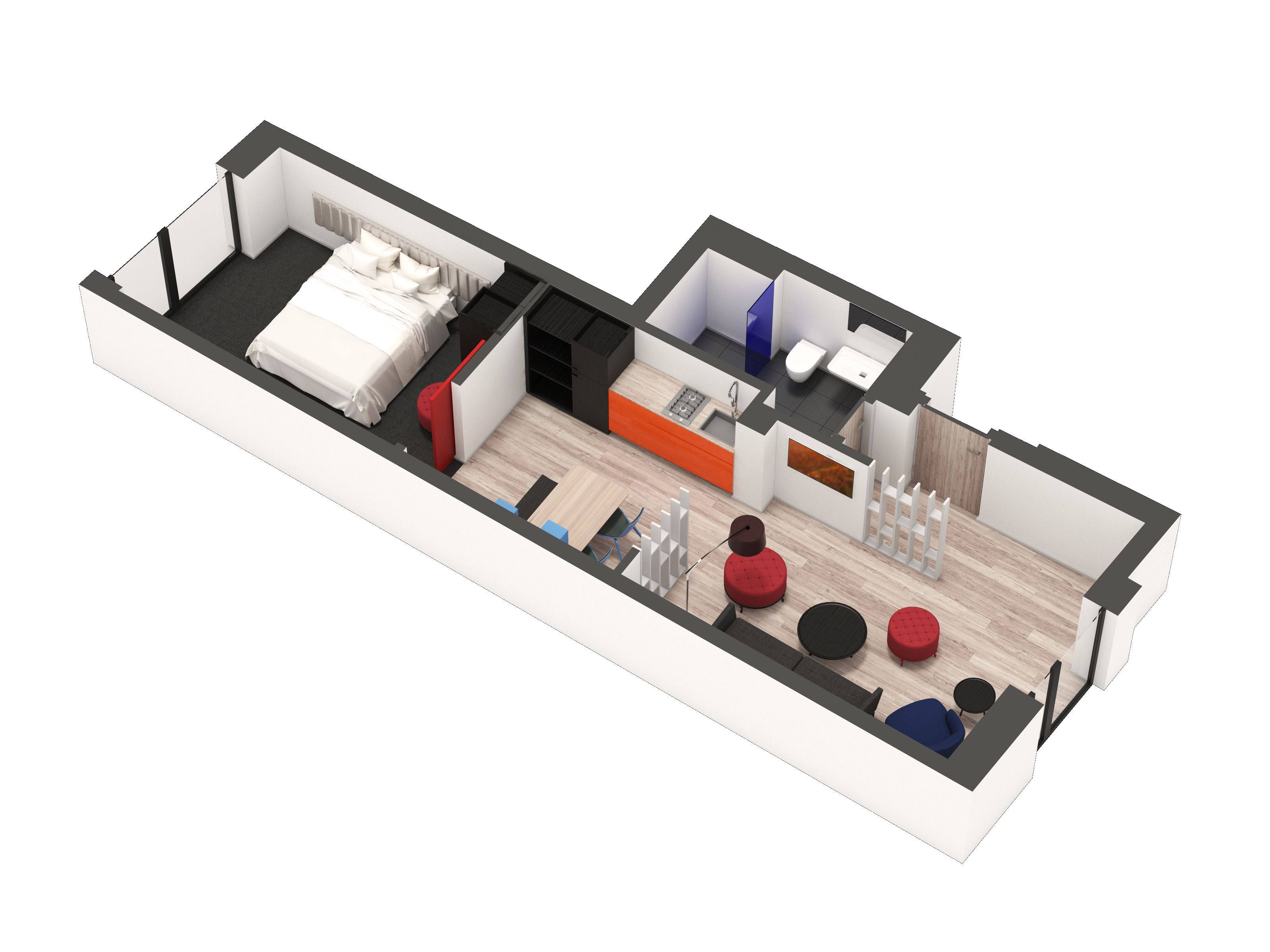 apartment, 1 bedroom | premium bedding, in-room safe, individually decorated