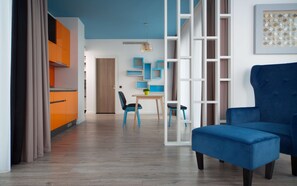 Comfort Apartment, 1 Bedroom, Terrace | Premium bedding, in-room safe, individually decorated - Park Inn by Radisson Residence Riga Barona (Riga)