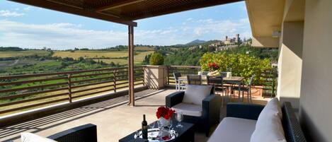 Panoramic Apartment, 2 Bedrooms | Terrace/patio