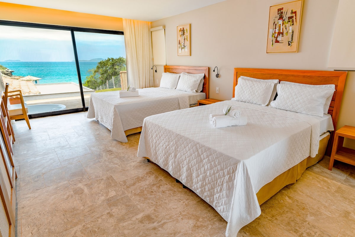 quadruple room | 1 bedroom, in-room safe, free wifi, bed sheets