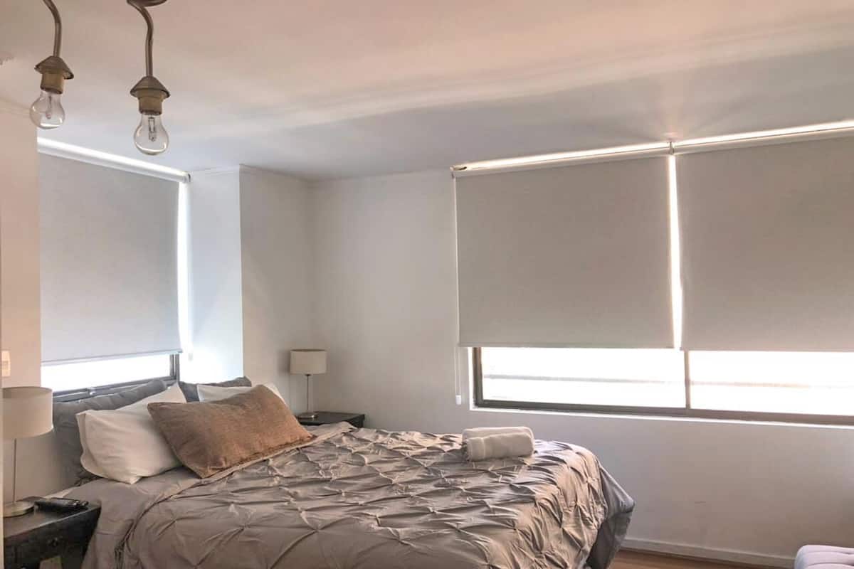 1 bedroom, desk, laptop workspace, blackout drapes