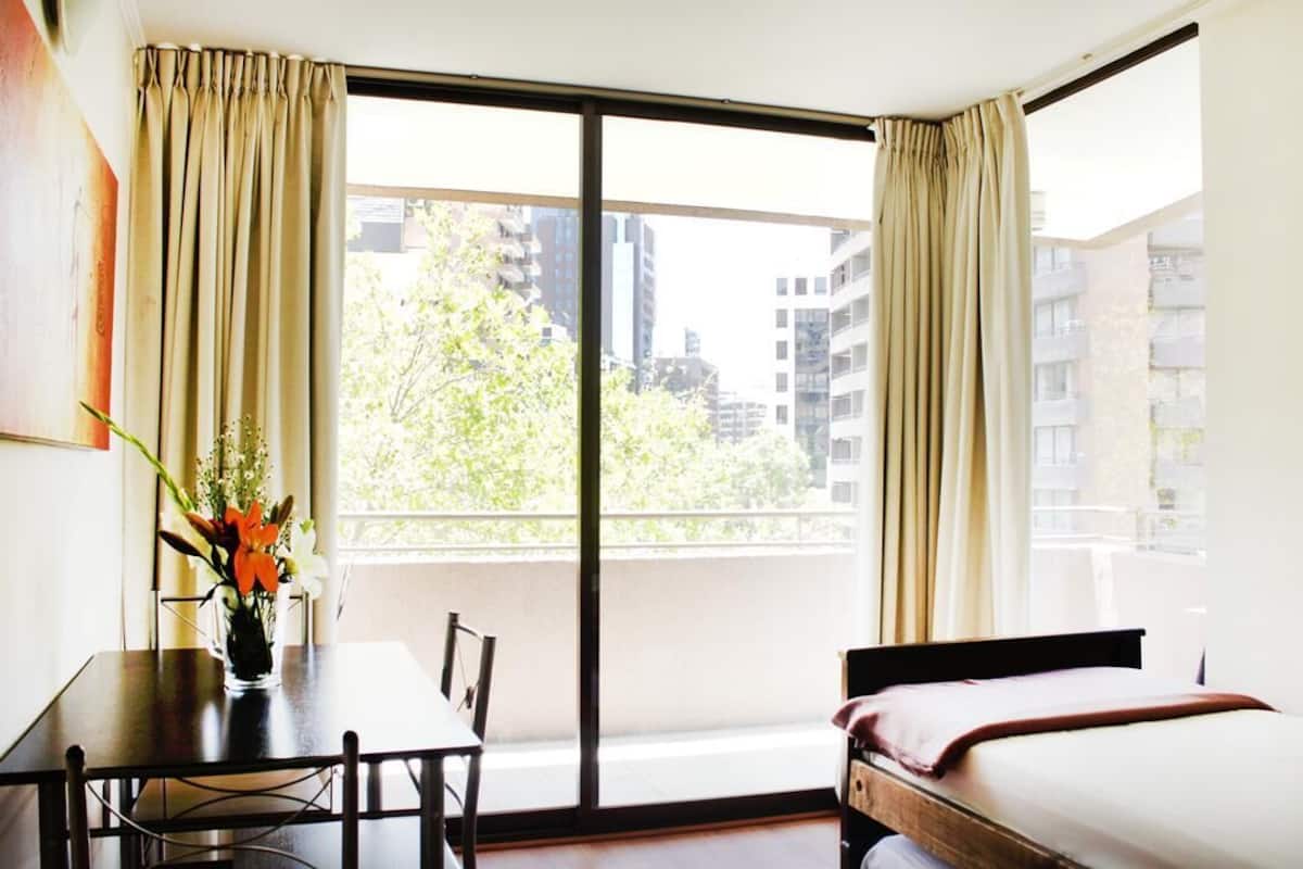 1 bedroom, desk, laptop workspace, blackout drapes
