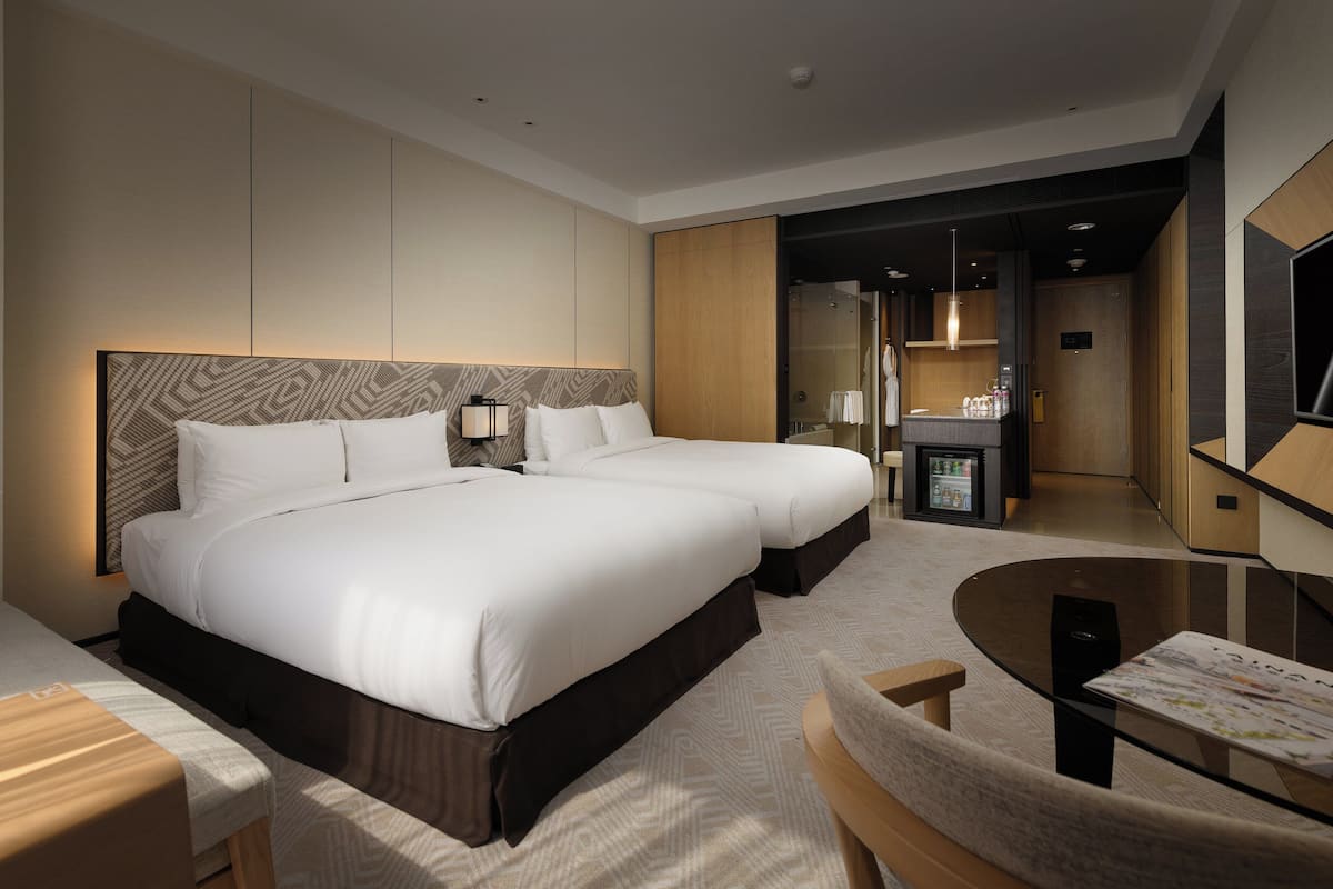 1 chambre, literie de qualité supérieure, couette en duvet d'oie