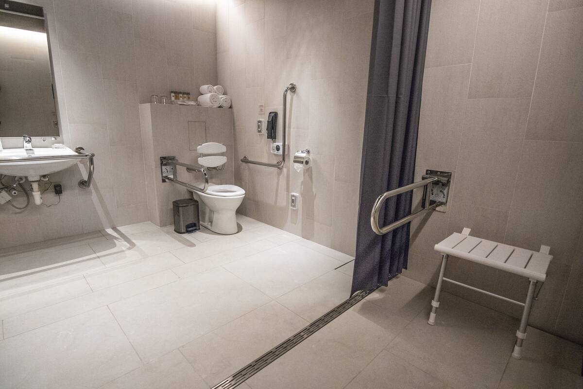 Standard Room, 1 King Bed, Accessible | Bathroom