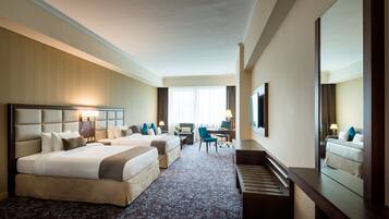 Couette en duvet d'oie, matelas Select Comfort, minibar