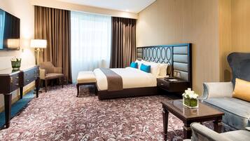 Down duvets, Select Comfort beds, minibar, in-room safe