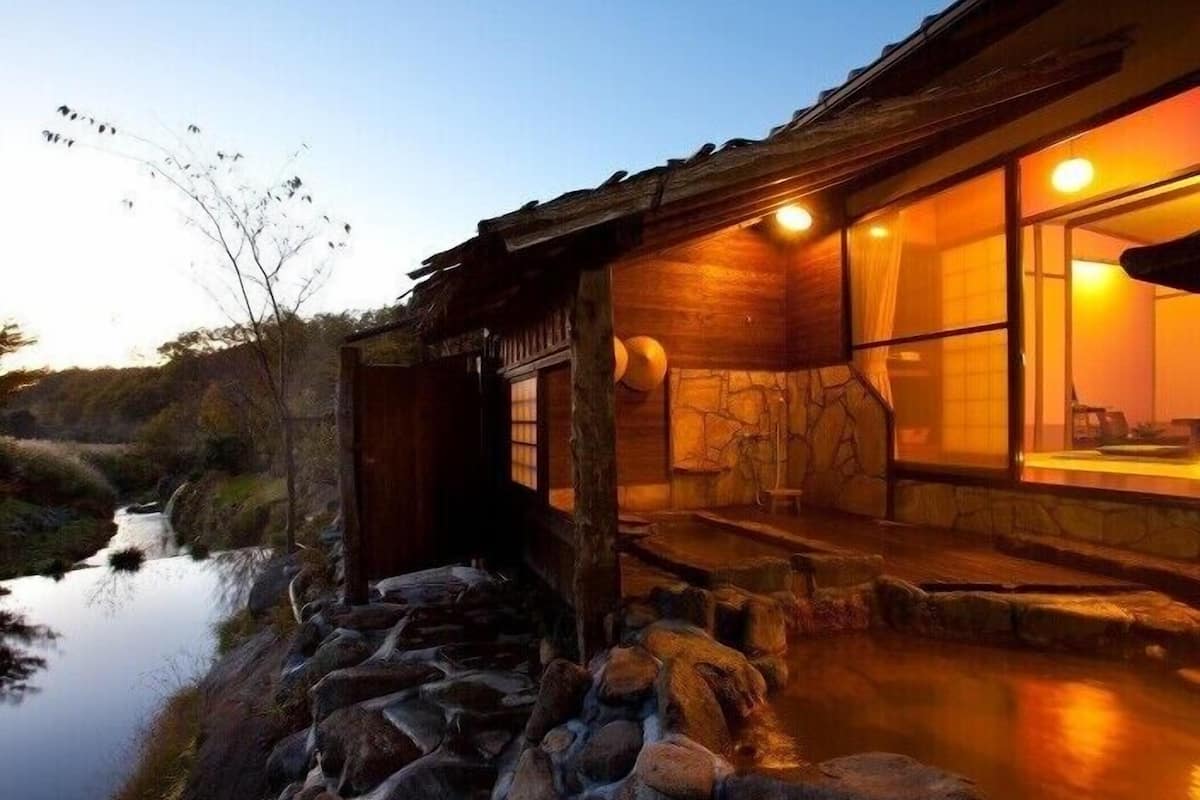 Quarto premium (Kanaoi with Open Air Bath) | Terraço/pátio