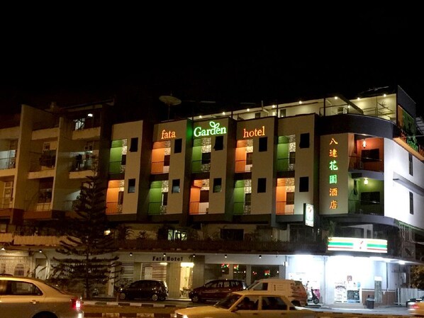 Front of property – evening/night