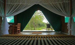 Tent, 1 King Bed, Ensuite, Garden View | Premium bedding, desk, free WiFi