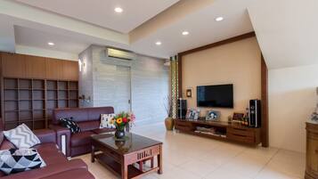 42-inch LCD TV with cable channels, TV