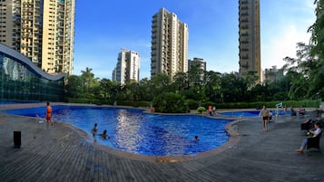 Indoor pool, outdoor pool