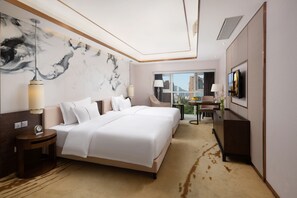 Deluxe Twin Room, 2 Single Beds | Premium bedding, down duvets, pillow-top beds, minibar - Hisoar Hotel Shenzhen (Shenzhen)