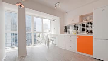 Condo panorámico, 1 habitación, hidromasaje | Cocineta privada | Refrigerador, microondas, cafetera y tetera y tetera eléctrica