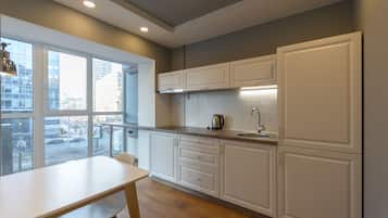 Appartement Panoramique, 1 chambre, vue ville | Cuisine privée