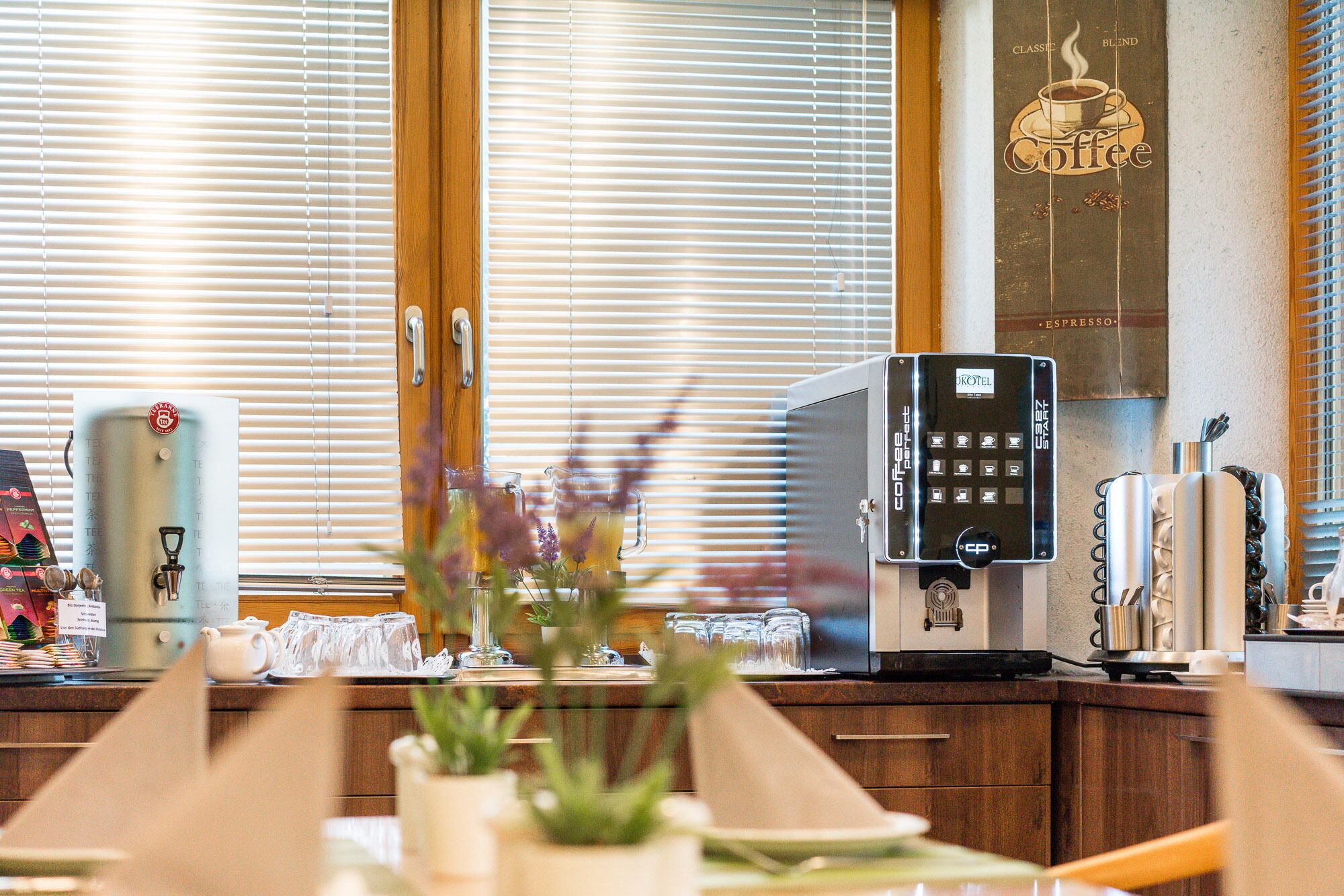 daily buffet breakfast (eur 15 per person)