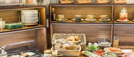 Daily buffet breakfast (EUR 15 per person)