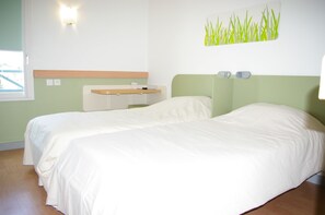Chambre avec lits jumeaux, 2 lits une place