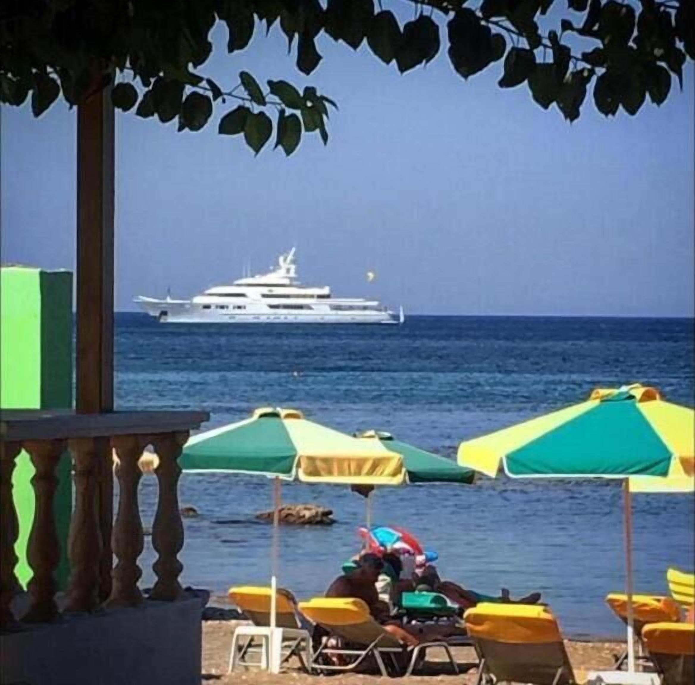 on the beach, black sand, beach bar
