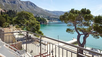 Apartamento premium, 2 quartos, sacada | Terraço/pátio