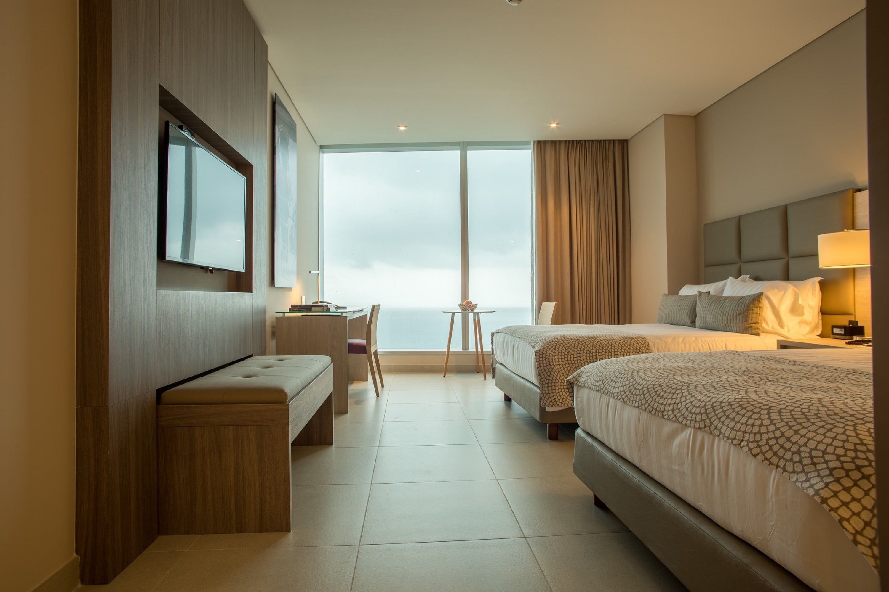 premium bedding, in-room safe, desk, laptop workspace