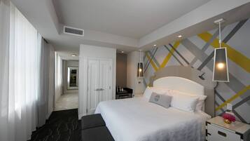 Premium bedding, pillow-top beds, in-room safe, desk