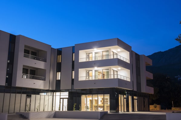 Front of property - evening/night