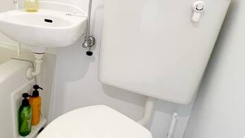 Japanese Style Room (1-3 Occupants), Non-Smoking | Bathroom | Combined shower/tub, free toiletries, hair dryer, slippers