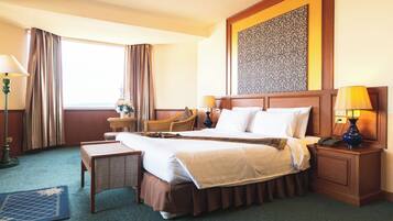 Minibar, desk, blackout curtains, free cots/infant beds