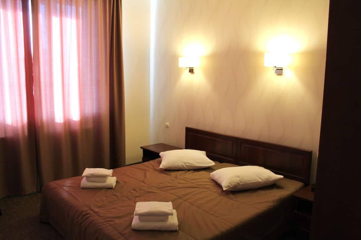 Camera Standard con letto matrimoniale o 2 letti singoli | Una cassaforte in camera, una scrivania, letti aggiuntivi (a pagamento)