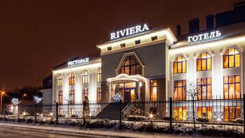 Front of property – evening/night