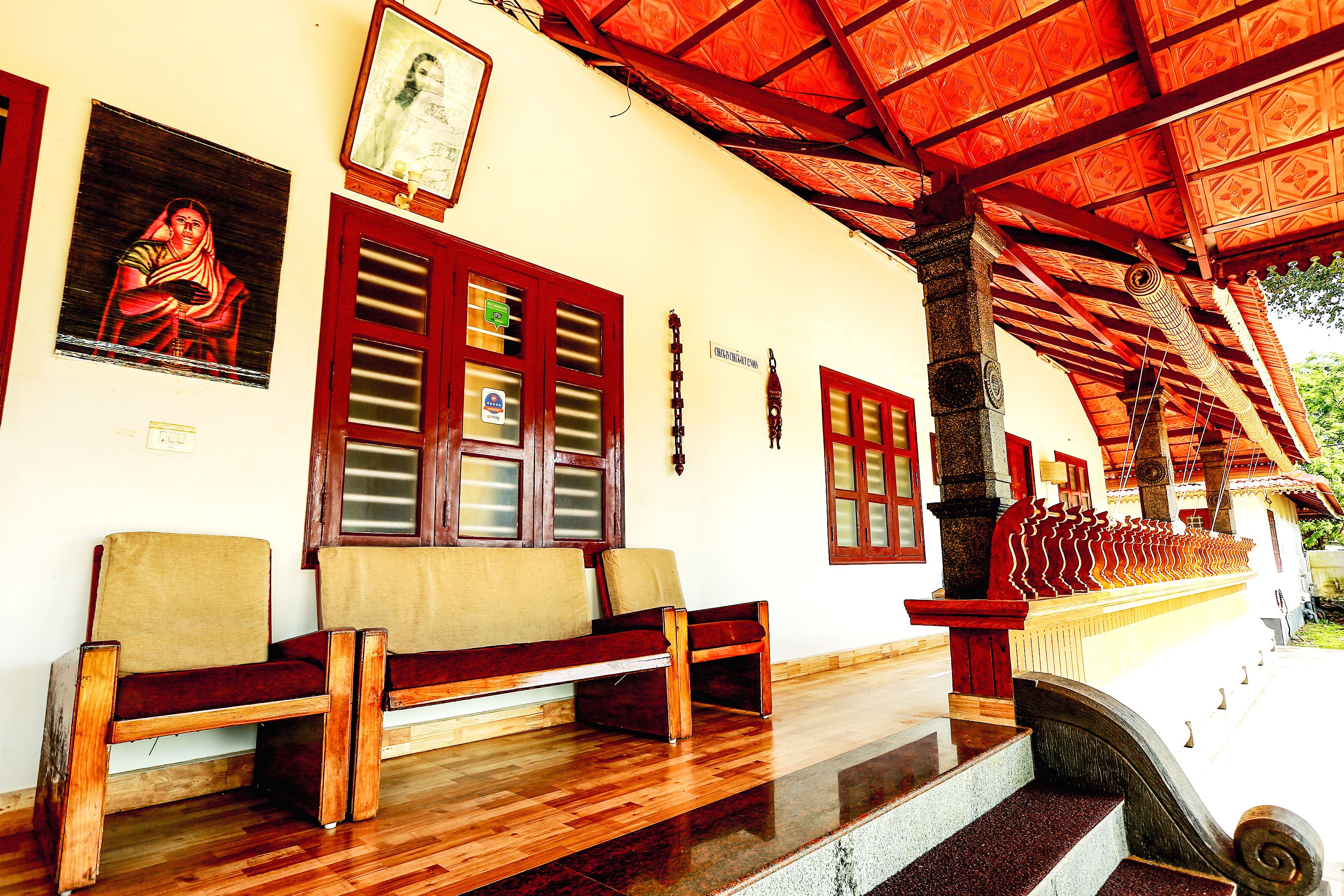 Área de estar no saguão